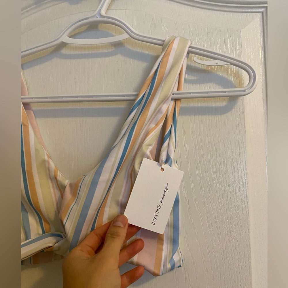 Imagine Perry Women’s Tulum Top - Rainbow Stripes - Picture 3 of 8